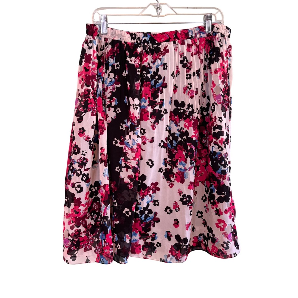 Mix Nouveau Womens Floral‎ Boho Feminine Romantic Mini Skirt Pink Size XL